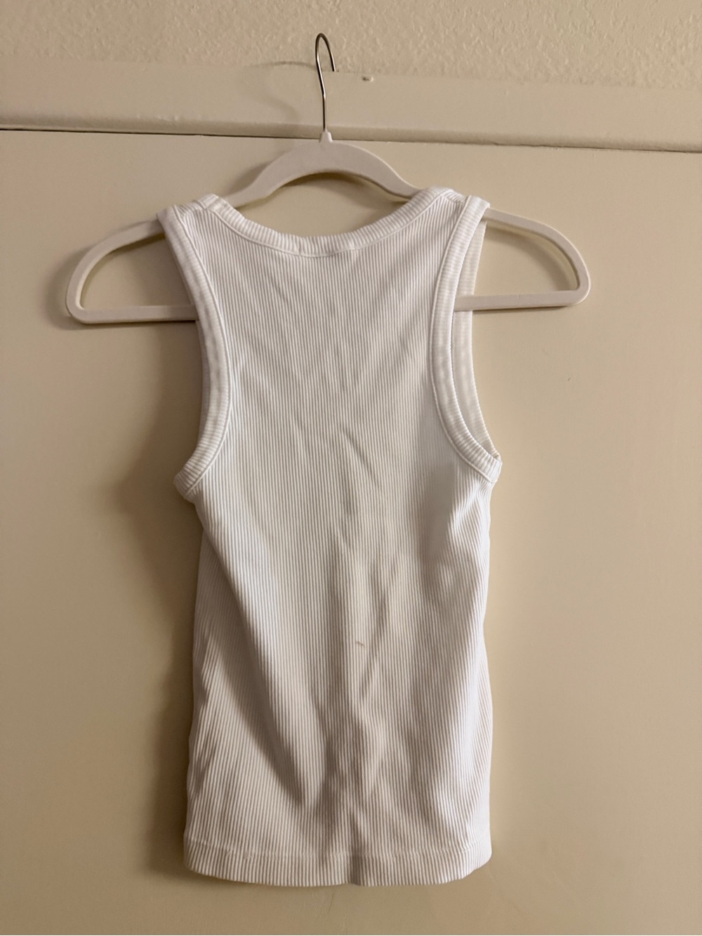 Agolde Poppy Tank Top in Bone - Picture 6 of 8